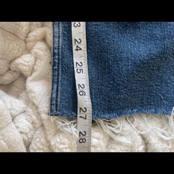 Re/Done Jeans 70s Ultra High Rise Stove Pipe Jeans Size 25 - Picture 13 of 14